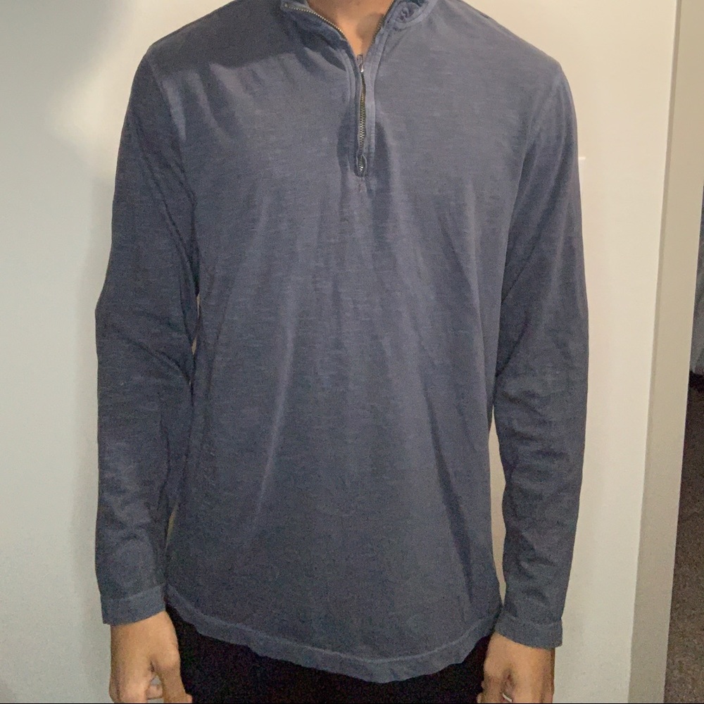 Crown and ivy Sunwashed long sleeve 1/4 zip